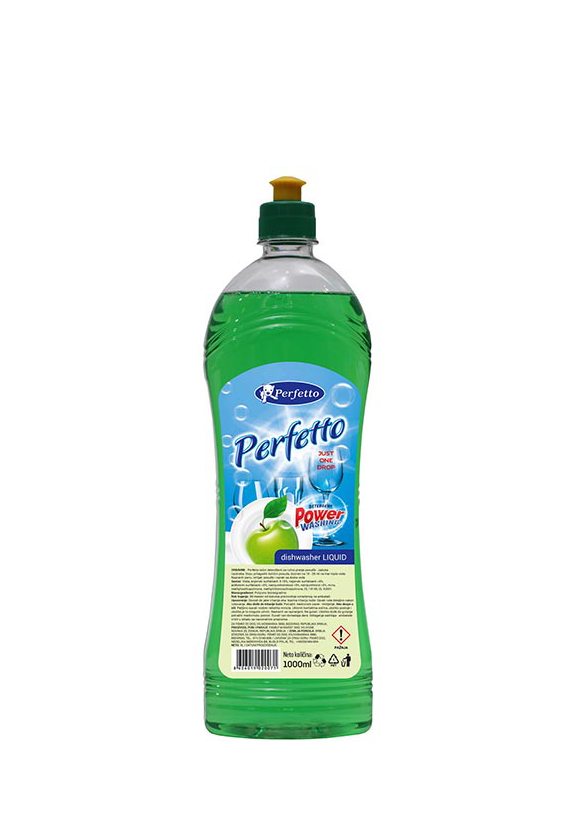 Perfetto Tečni deterdžent za sudove Jabuka 1L 9 kom