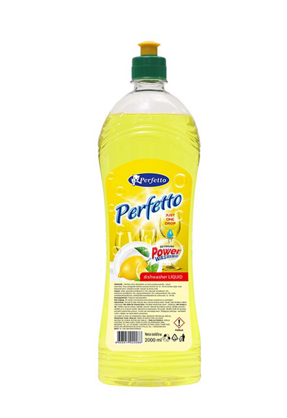 Perfetto Tečni deterdžent za sudove Limun 2L 6 kom