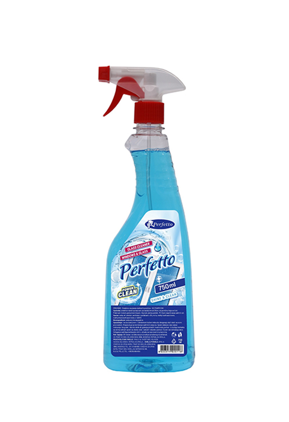 Perfetto Glass Sredstvo za stakla Pumpica 750ml 9 kom