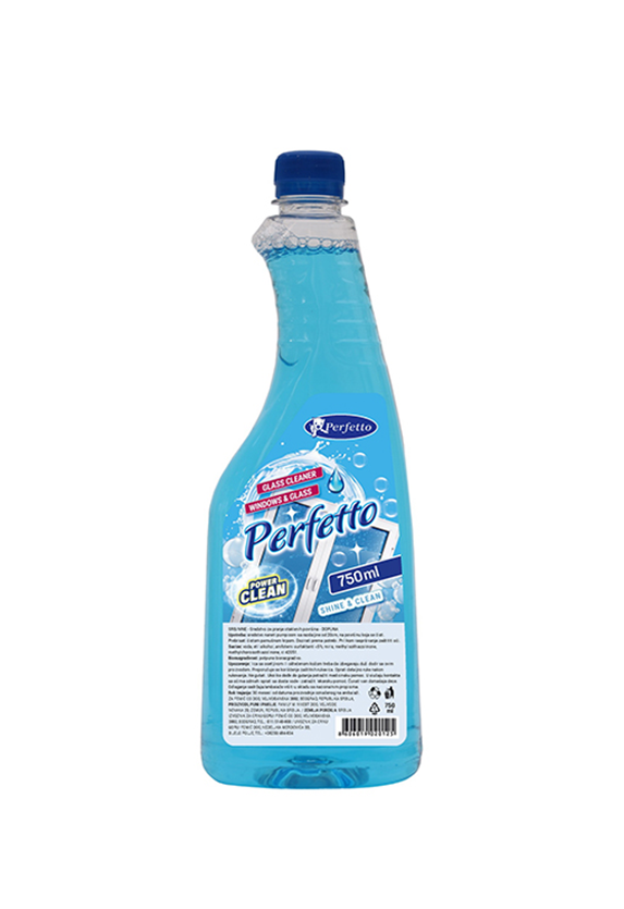 Perfetto Glass Sredstvo za stakla Dopuna 750ml 9 kom