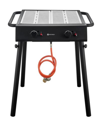 Xantos Black Roštilj na gas, HENDI, Crna, 9,5kW, 770x710x(H)870mm