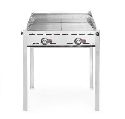 Green Fire roštilj sa 2 plamenika, HENDI, Profi Line, Gastronorm 1/1 2 rešetke za roštilj od nerđajućeg čelika, 11,6kW, 740x612x(H)825mm