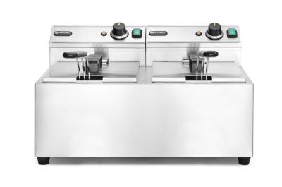 Friteza Profi Line - 2 x 8 L, HENDI, Profi Line, 16L, 230V/7000W, 605x460x(H)369mm