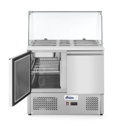 Pult za salatu sa dvoja vrata i staklenim ekranom 300L, Arktic, 230V/310W, 912x702x(H)1330mm