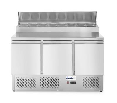 Pult za salatu sa troja vrata i uzdignutim GN ekranom 380L, Arktic, 230V/310W, 1365x702x(H)1265mm