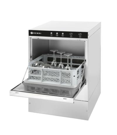 Mašina za pranje čaša 40x40 - elektromehanička kontrola, HENDI, Sa odvodnom pumpom, 230V/2800W, 470x510x(H)710mm