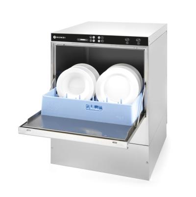 Mašina za pranje posuđa 50x50 – elektromehanička kontrola, HENDI, Sa odvodnom i pumpom za deterdžent, 400V/6600W, 570x600x(H)830mm
