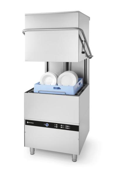 Mašina za pranje posuđa s haubom 50x50 - elektromehanička kontrola, HENDI, Sa pumpom za deterdžent, 400V/8600W, 745x903x(H)1406mm
