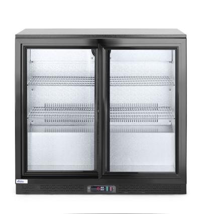 Pultni frižider sa dvostrukim kliznim vratima, Arktic, 158L, Crna, 220-240V/160W, 900x520x(H)865mm