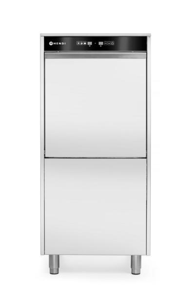 50x60 mašina za pranje posuđa za posude i posude – elektronski kontrolisana, sa sistemom za doziranje deterdženta i pumpom za odvod, HENDI, 400V/7100W, 595x777x(H)1335mm