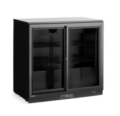 Pultni frižider sa dvostrukim kliznim vratima, Arktic, 158L, Crna, 220-240V/160W, 900x520x(H)870mm