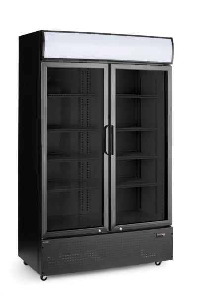 Pultni frižider sa pozadinskim osvetljenjem, sa dvostrukim vratima, Arktic, 512L, Crna, 220-240V/510W, 1120x585x(H)1900mm