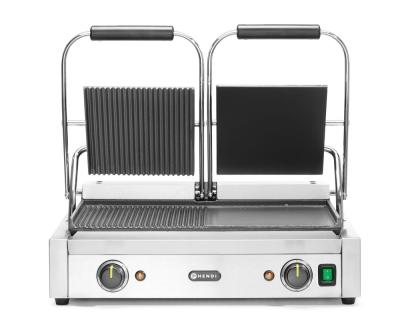 Kontaktni roštilj - dvostruki, HENDI, Polu-glatko, polu-rebrasto, 230V/3600W, 570x375x(H)216mm