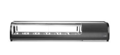 Sushi display, Arktic, Spremnici su uključeni: 6x GN 1/3 (V) 40 mm., GN 1/3, Crna, 220-240V/190W, 1529x426x(H)296mm