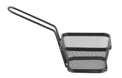 Minijaturne korpice za friteze - sklopive, crne, HENDI, 105x90x(H)60mm
