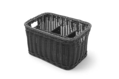Korpa za pribor za jelo, HENDI, Crna, 260x180x(H)150mm