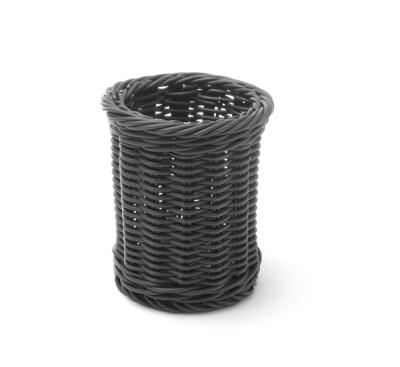 Korpa za pribor za jelo, HENDI, Crna, ⌀100x(H)120mm