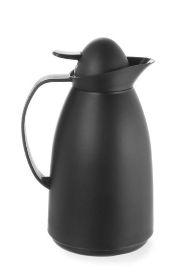 Bokal sa izolacijom i obložen staklom iznutra, HENDI, 1L, Crna, ⌀140x(H)268mm