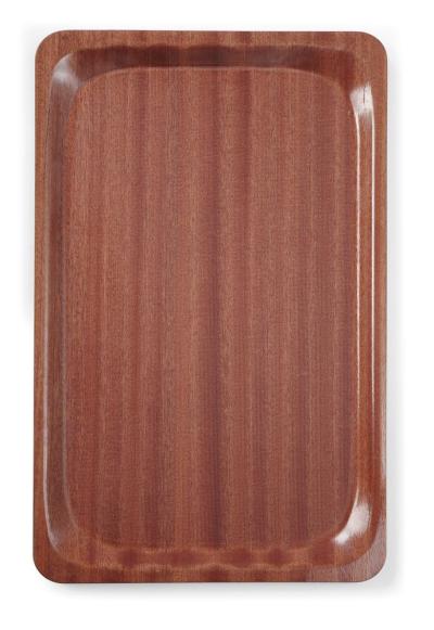 Tacna za posluživanje, pravougaona, protivklizna, laminirana, AmerBox, GN 1/1, Od mahagonija, 325x530mm