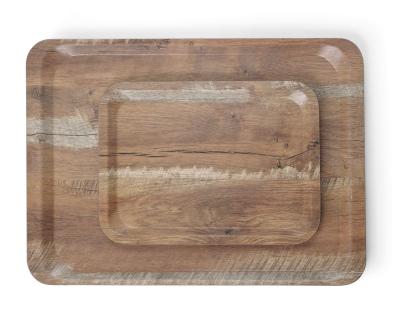 Posuda za serviranje sa uzorkom drveta od melamina, AmerBox, Drvo, 240x340mm