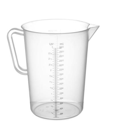 Bokal za merenje od polipropilena, HENDI, 3L, ⌀160x(H)240mm