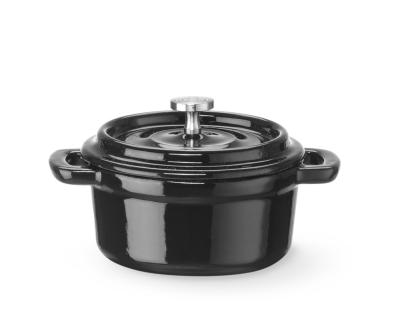 Emajlirana posuda od lijevanog željeza, HENDI, 0,27L, Crna, 130x100x(H)48mm