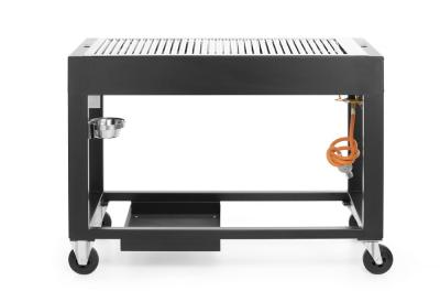 Gasni roštilj Tampa, HENDI, Crna, 10kW, 1260x580x(H)900mm
