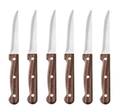 Nož za mesni odrezak - 6 komada, HENDI, Profi Line, Braon, 6 kom, (L)210mm