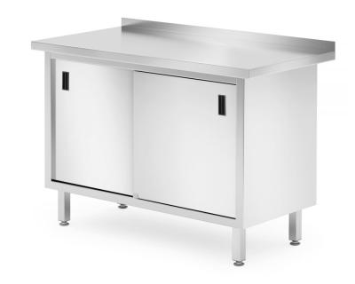 Zidni stolni ormarić sa kliznim vratima - zavaren, HENDI, Profi Line, 1200x600x(H)850mm
