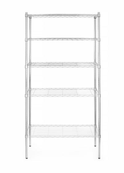 Stalak za odlaganje sa 5 polica, HENDI, Hrom, 910x455x(H)1830mm