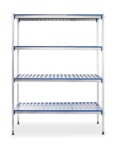 Aluminijumski stalak za odlaganje, HENDI, 1280x405x(H)1685mm