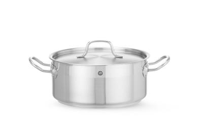Lonac za dinstanje, plitak - sa poklopcem, HENDI, Profi Line, 4,8L, ⌀240x(H)105mm