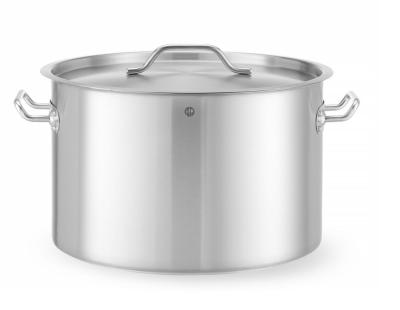 Lonac za dinstanje, srednje dubine - sa poklopcem, HENDI, Budget Line, 32L, ⌀400x(H)260mm