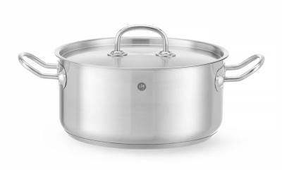 Lonac za dinstanje, plitak - sa poklopcem, HENDI, Kitchen Line, 4,9L, ⌀240x(H)110mm