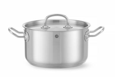 Lonac za dinstanje, srednje dubine - sa poklopcem, HENDI, Kitchen Line, 3,5L, ⌀200x(H)115mm