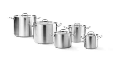 Lonac za dinstanje, duboki - sa poklopcem, HENDI, Kitchen Line, 45L, ⌀400x(H)360mm
