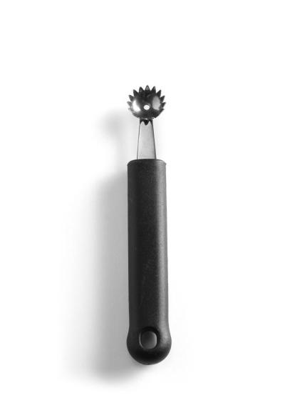 Zupčasta kašičica za izdubljivanje dinje, HENDI, Crna, (L)150mm
