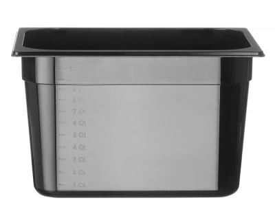 Gastronorm spremnik 1/2, HENDI, Profi Line, 12,5L, Crna, 325x265x(H)200mm