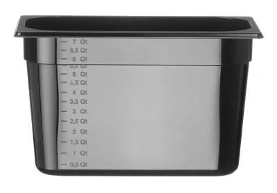 Gastronorm spremnik 1/3, HENDI, Profi Line, GN 1/3, 7,8L, Crna, 325x176x(H)200mm