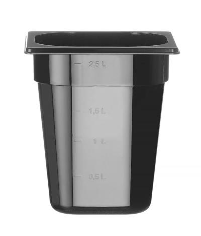 Gastronorm posuda 1/6, HENDI, Profi Line, GN 1/6, 3,4L, Crna, 176x162x(H)200mm