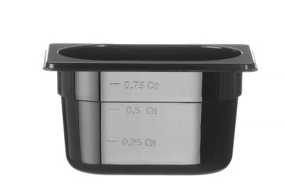 Gastronorm spremnik 1/9, HENDI, GN 1/9, 1L, Crna, 176x108x(H)100mm