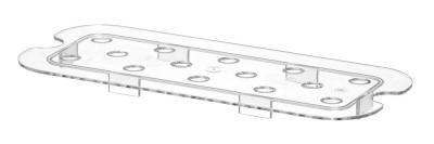 Posuda za prikupljanje tečnosti, HENDI, Profi Line, GN 1/3, Providno, 266x116mm