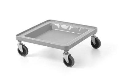 Kolica za univerzalne korpe 500×500 mm, AmerBox, Svetlosiva, 500x500x(H)180mm