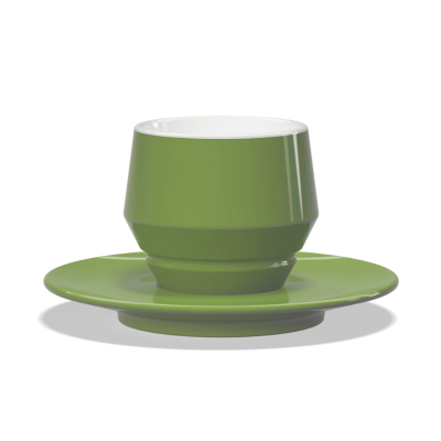 Clubhouse Maniko 210cc Cappuccino Cup - Latte Art Official - Green