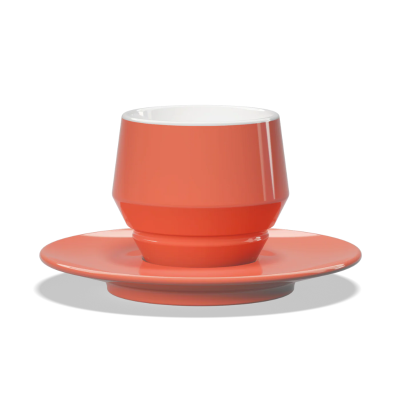 Clubhouse Maniko 210cc Cappuccino Cup - Latte Art Official - Salmon Pink