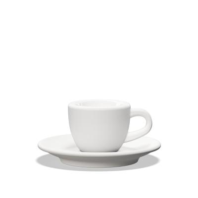 Clubhouse Tulip Espresso Cup 70cc with Saucer - Porcelain - White