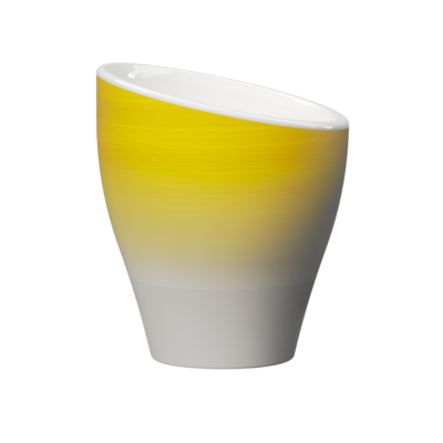 Clubhouse Volcano Espresso Cups 70cc - Porcelain Set of 2 - Yellow