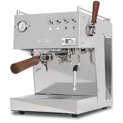 Ascaso Steel Duo PID Plus Espresso Machine - Fast Heat-Up - Steel/Wood - 220 V