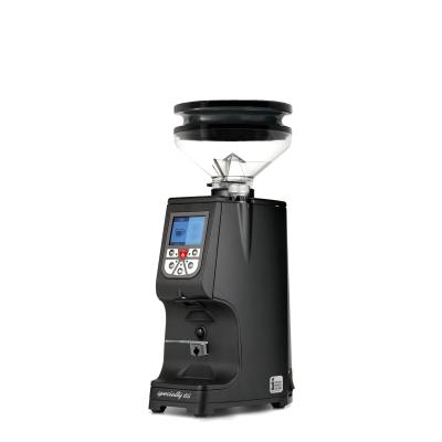 Eureka Atom Specialty 65 Black Coffee Grinder - Top - Black - Blow Up Short Hopper - 220 V