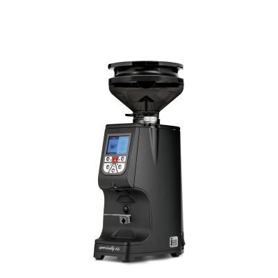 Eureka Atom Specialty 65 Black Coffee Grinder - Top - Black - Blow Up Short Smoked Hopper - 220 V